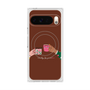 プレミアムスクエアケース with Pixelsnap［ Teatime - Brown ］