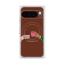 プレミアムスクエアケース with Pixelsnap［ Teatime - Brown ］