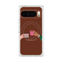 プレミアムスクエアケース with Pixelsnap［ Teatime - Brown ］