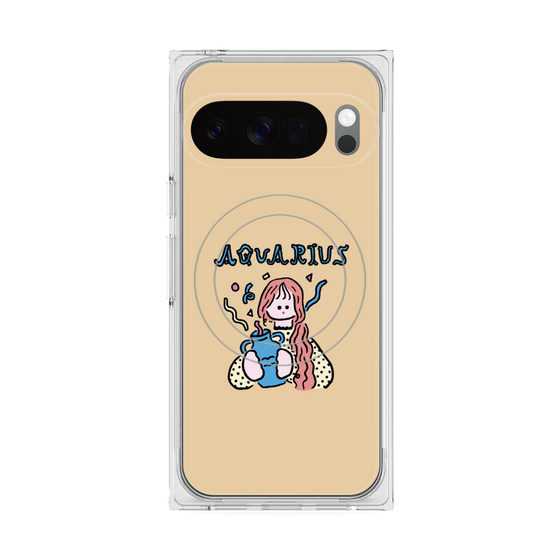 プレミアムスクエアケース with Pixelsnap［ Aquarius ］
