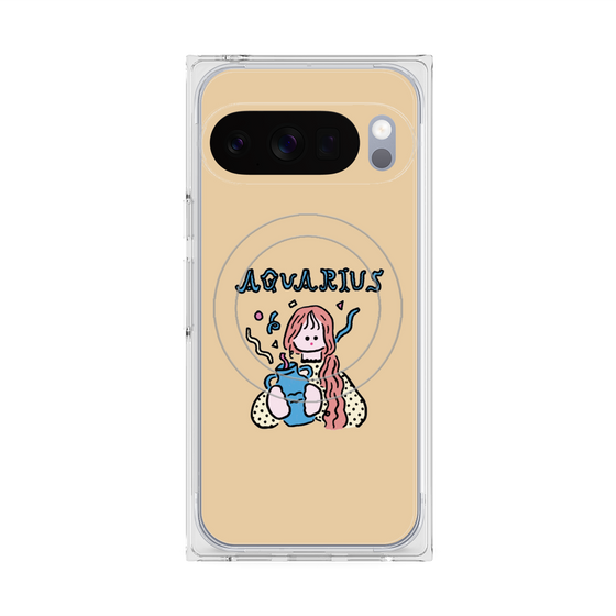 プレミアムスクエアケース with Pixelsnap［ Aquarius ］
