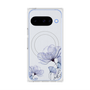 プレミアムスクエアケース with Pixelsnap［ Natural Flower - blue ］