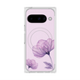 プレミアムスクエアケース with Pixelsnap［ Natural Flower - Purple ］