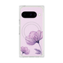 プレミアムスクエアケース with Pixelsnap［ Natural Flower - Purple ］