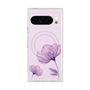 プレミアムスクエアケース with Pixelsnap［ Natural Flower - Purple ］