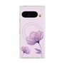 プレミアムスクエアケース with Pixelsnap［ Natural Flower - Purple ］