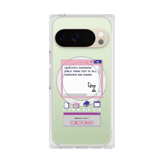 プレミアムスクエアケース with Pixelsnap［ System error! ］