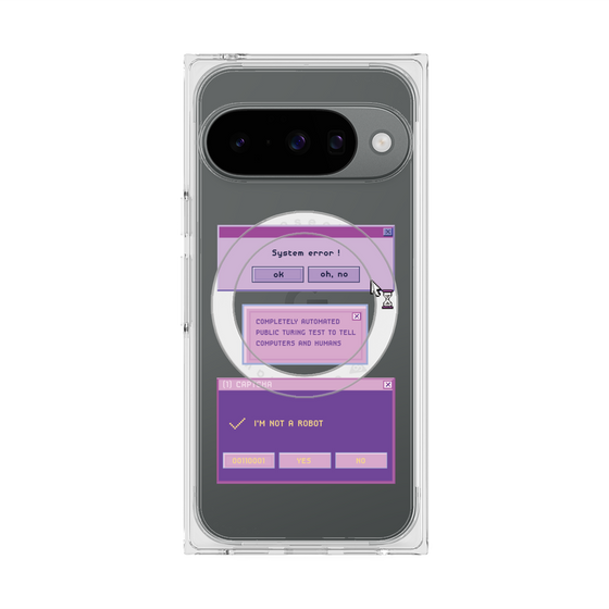 プレミアムスクエアケース with Pixelsnap［ I'm NOT A ROBBOT! ］