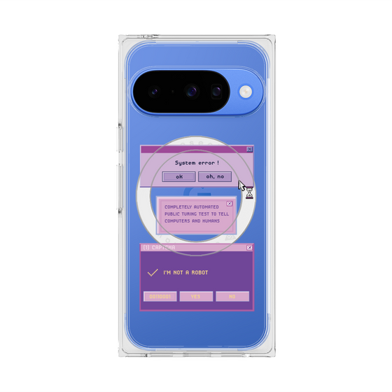 プレミアムスクエアケース with Pixelsnap［ I'm NOT A ROBBOT! ］