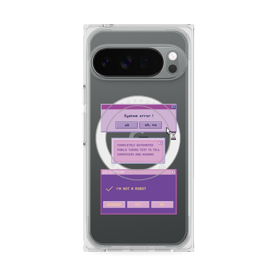 プレミアムスクエアケース with Pixelsnap［ I'm NOT A ROBBOT! ］