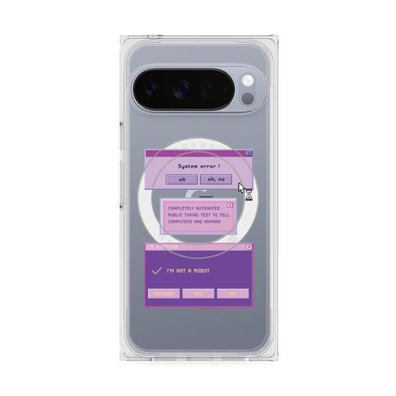 プレミアムスクエアケース with Pixelsnap［ I'm NOT A ROBBOT! ］