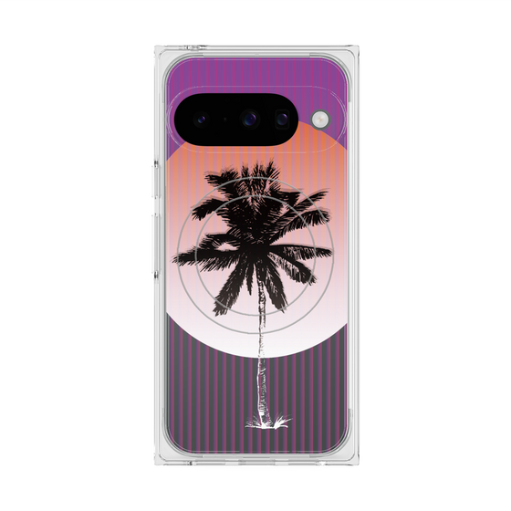 プレミアムスクエアケース with Pixelsnap［ Palm Tree ］