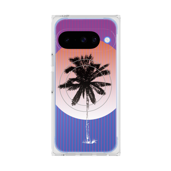 プレミアムスクエアケース with Pixelsnap［ Palm Tree ］