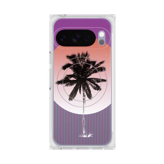 プレミアムスクエアケース with Pixelsnap［ Palm Tree ］