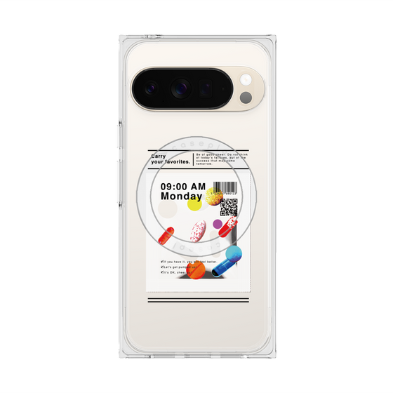 プレミアムスクエアケース with Pixelsnap［ 9:00 AM Monday ］