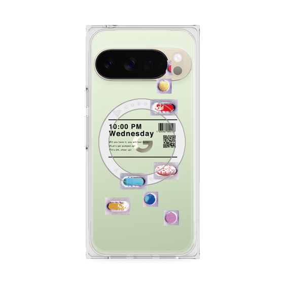 プレミアムスクエアケース with Pixelsnap［ 10:00 PM Wednesday ］