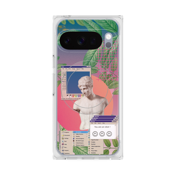 プレミアムスクエアケース with Pixelsnap［ vapor wave ］