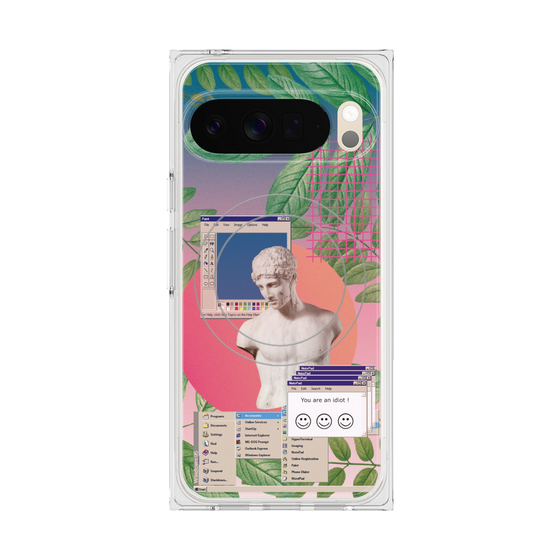 プレミアムスクエアケース with Pixelsnap［ vapor wave ］