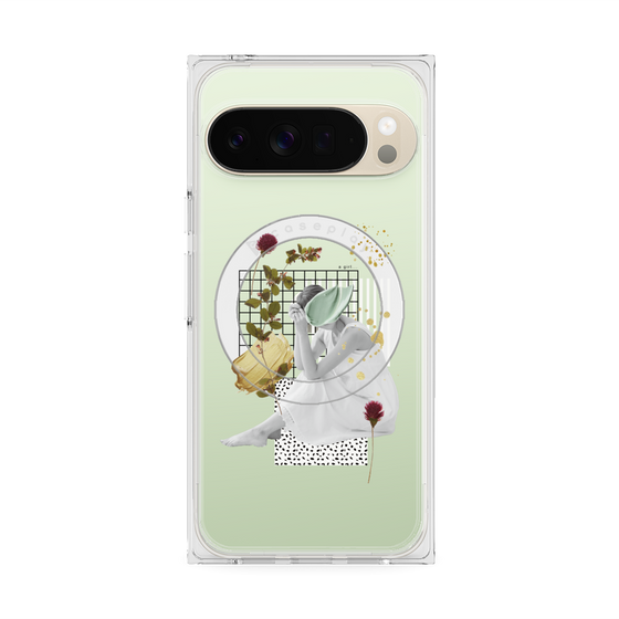 プレミアムスクエアケース with Pixelsnap［ The garden where fairies live ］