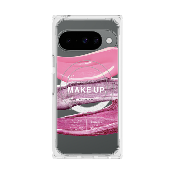 プレミアムスクエアケース with Pixelsnap［ Glossy-B ］