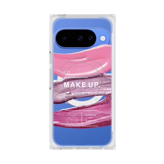 プレミアムスクエアケース with Pixelsnap［ Glossy-B ］