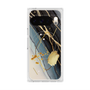 プレミアムスクエアケース with Pixelsnap［ Marble Nuance Painting Black ］