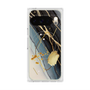 プレミアムスクエアケース with Pixelsnap［ Marble Nuance Painting Black ］
