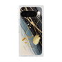 プレミアムスクエアケース with Pixelsnap［ Marble Nuance Painting Black ］
