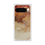プレミアムスクエアケース with Pixelsnap［ Marble Brown ］