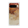 プレミアムスクエアケース with Pixelsnap［ Marble Brown ］