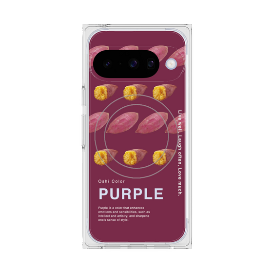 プレミアムスクエアケース with Pixelsnap［ PURPLE-Sweet potato ］