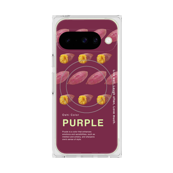 プレミアムスクエアケース with Pixelsnap［ PURPLE-Sweet potato ］
