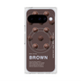 プレミアムスクエアケース with Pixelsnap［ BROWN-Chocolate ］