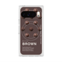 プレミアムスクエアケース with Pixelsnap［ BROWN-Chocolate ］