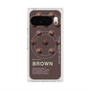 プレミアムスクエアケース with Pixelsnap［ BROWN-Chocolate ］