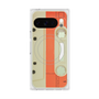 プレミアムスクエアケース with Pixelsnap［ RETORO CASSETTE TAPE - Opacity White ］