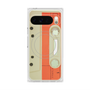 プレミアムスクエアケース with Pixelsnap［ RETORO CASSETTE TAPE - Opacity White ］