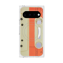 プレミアムスクエアケース with Pixelsnap［ RETORO CASSETTE TAPE - Opacity White ］