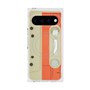 プレミアムスクエアケース with Pixelsnap［ RETORO CASSETTE TAPE - Opacity White ］