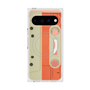 プレミアムスクエアケース with Pixelsnap［ RETORO CASSETTE TAPE - Opacity White ］