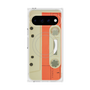 プレミアムスクエアケース with Pixelsnap［ RETORO CASSETTE TAPE - Opacity White ］