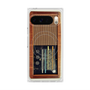 プレミアムスクエアケース with Pixelsnap［ RETORO RADIO - Brown ］