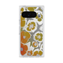 プレミアムスクエアケース with Pixelsnap［ y2k(Year2000) - Flower - Yellow Gray ］