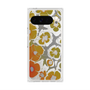 プレミアムスクエアケース with Pixelsnap［ y2k(Year2000) - Flower - Yellow Gray ］