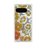 プレミアムスクエアケース with Pixelsnap［ y2k(Year2000) - Flower - Yellow Gray ］