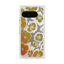 プレミアムスクエアケース with Pixelsnap［ y2k(Year2000) - Flower - Yellow Gray ］