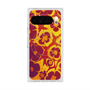 プレミアムスクエアケース with Pixelsnap［ y2k(Year2000) - Flower - Orange purple ］
