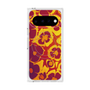 プレミアムスクエアケース with Pixelsnap［ y2k(Year2000) - Flower - Orange purple ］
