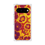 プレミアムスクエアケース with Pixelsnap［ y2k(Year2000) - Flower - Orange purple ］
