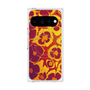 プレミアムスクエアケース with Pixelsnap［ y2k(Year2000) - Flower - Orange purple ］